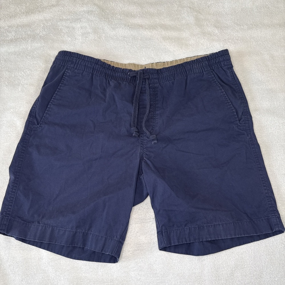 Chaps Sport Men's Navy Blue Cotton Drawstring Elastic Waist Shorts Size M